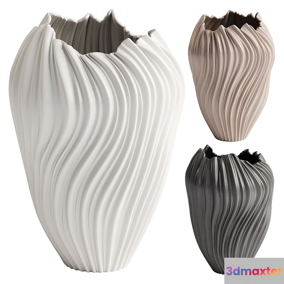 Milazzo Vase by Westwing Collection 3D Max