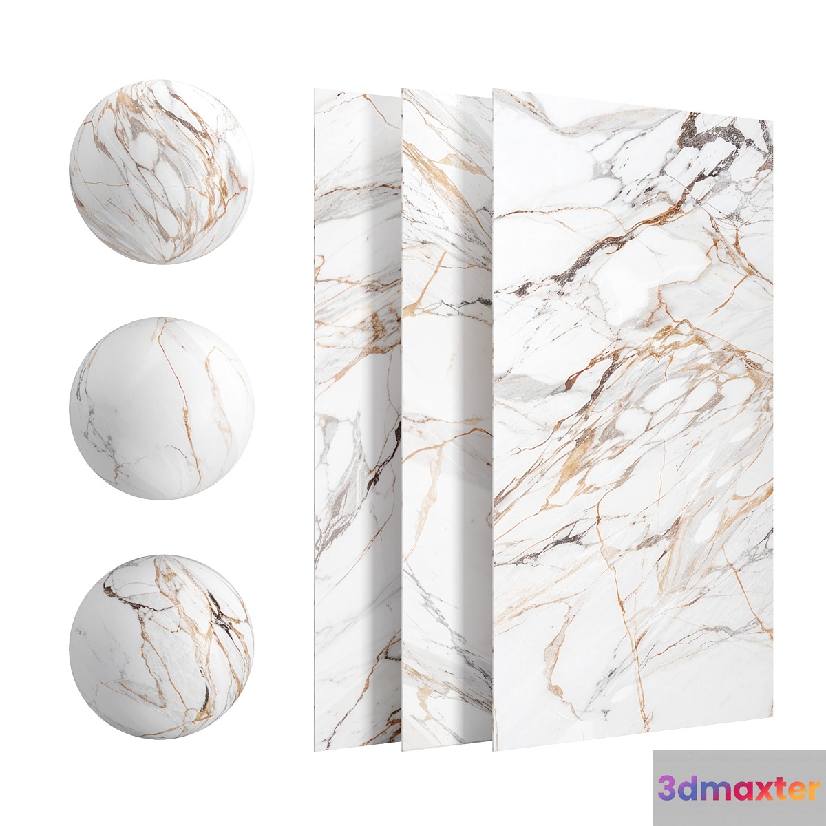Calacatta lux marble 3D Max