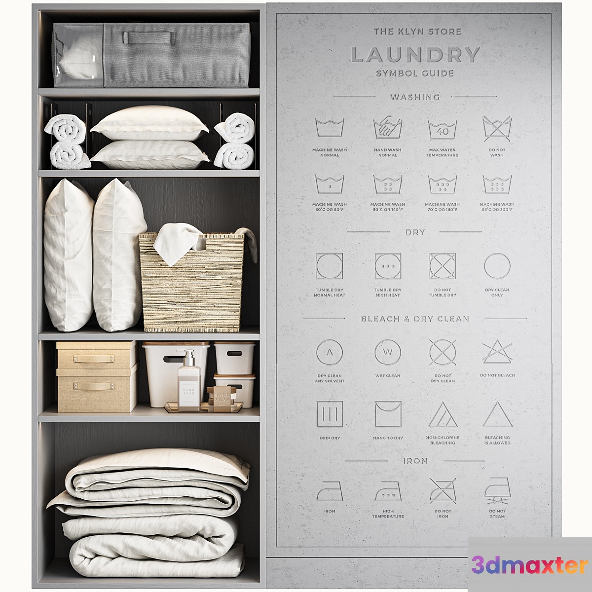 Laundry set 03 3D Max