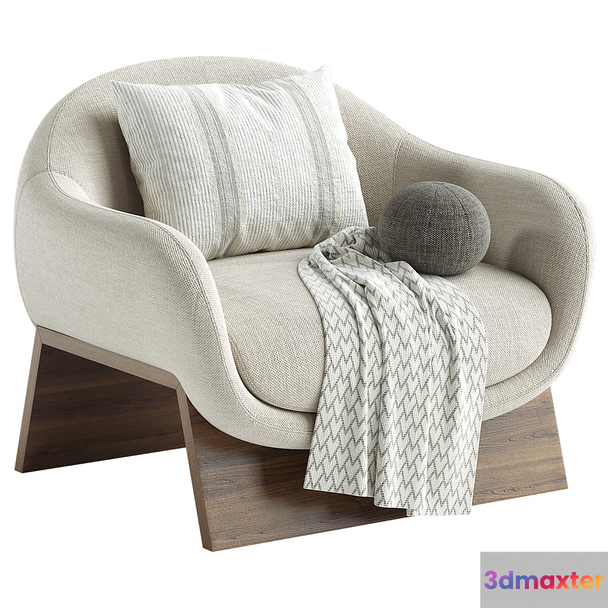 BOOLEAN ARMCHAIR By Bonaldo 3D Max