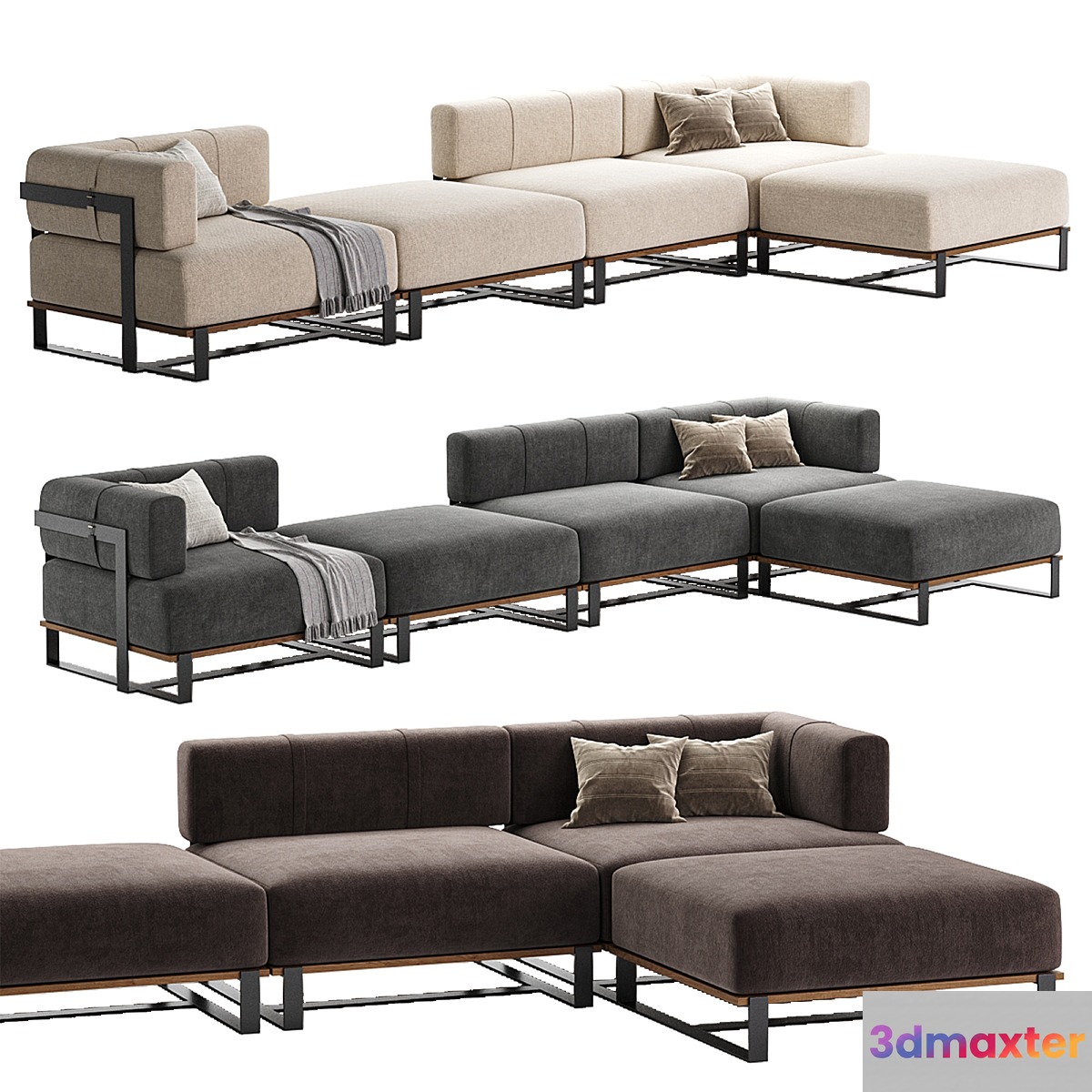 SALIM OUTDOOR SOFA 5 set 3D Max