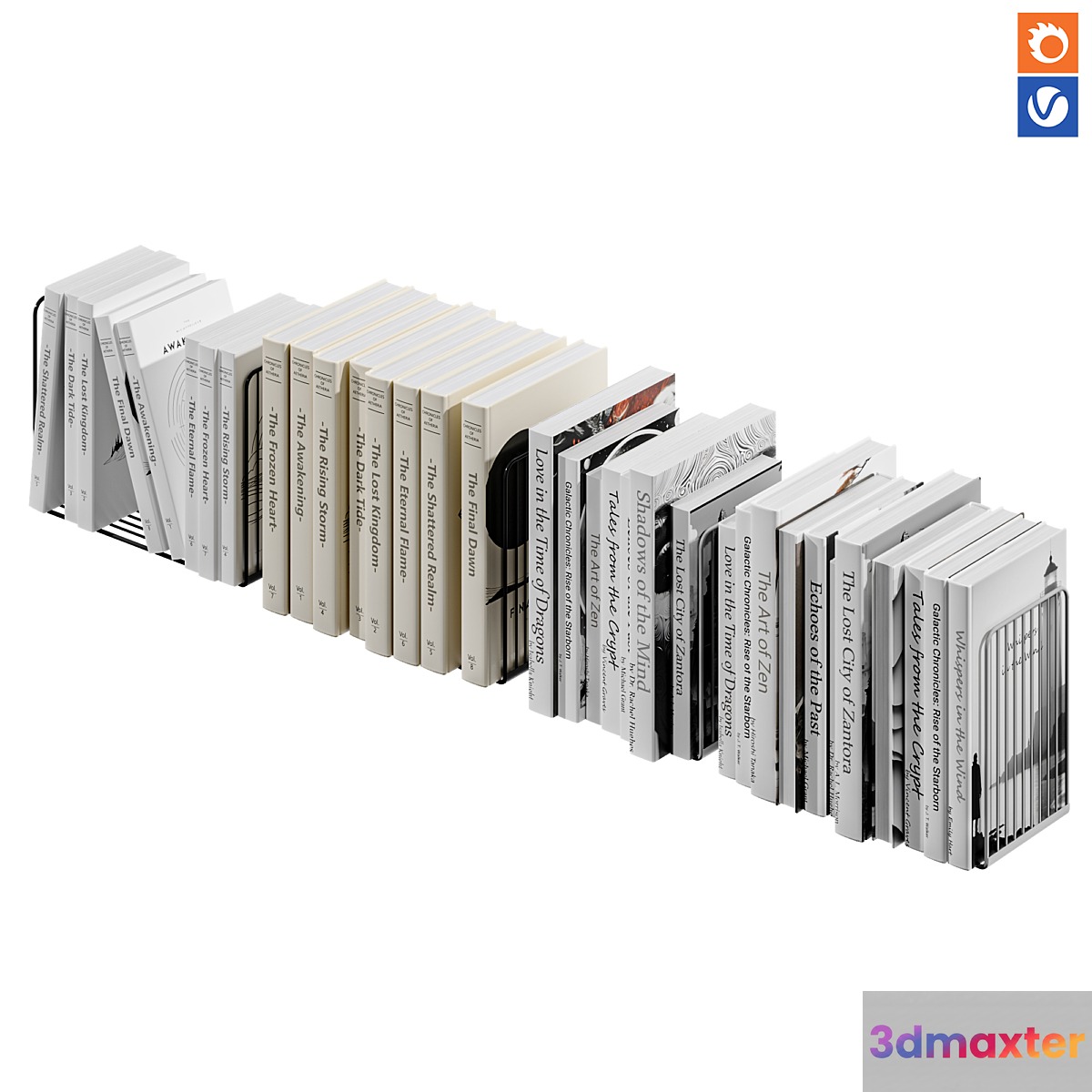 Book set-03 3D Max