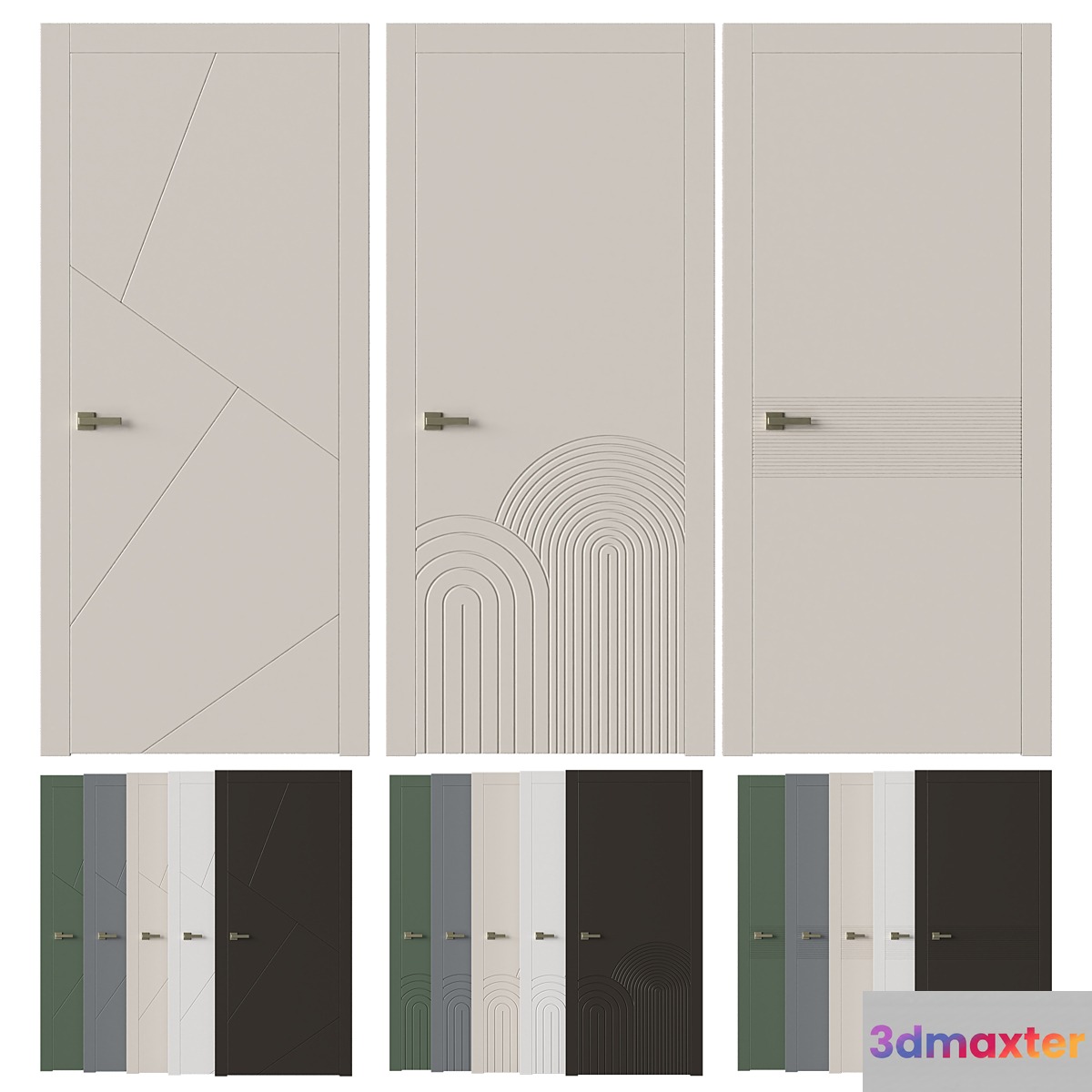 Interior doors LINEA 3D Max