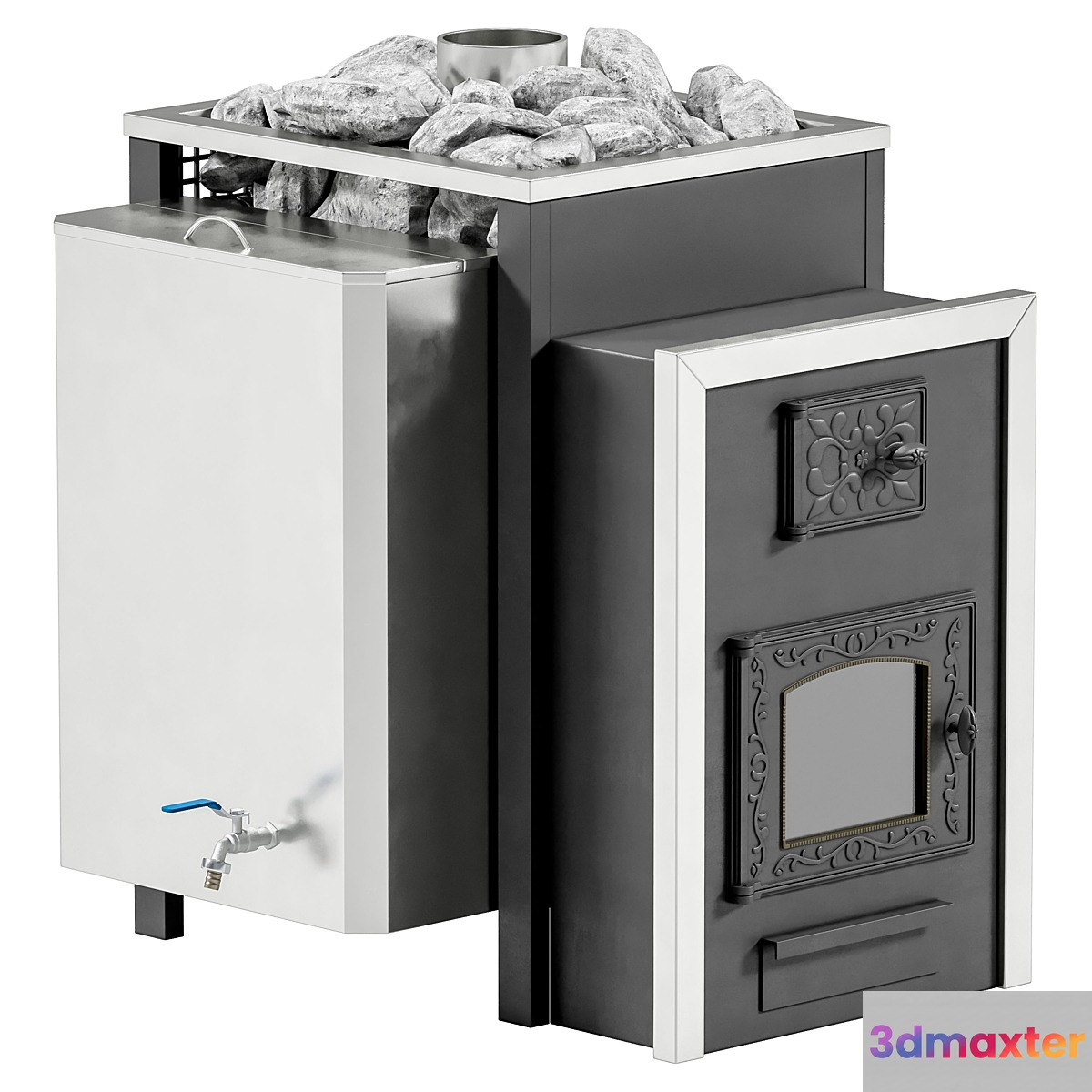 Rainbow stove 3D Max