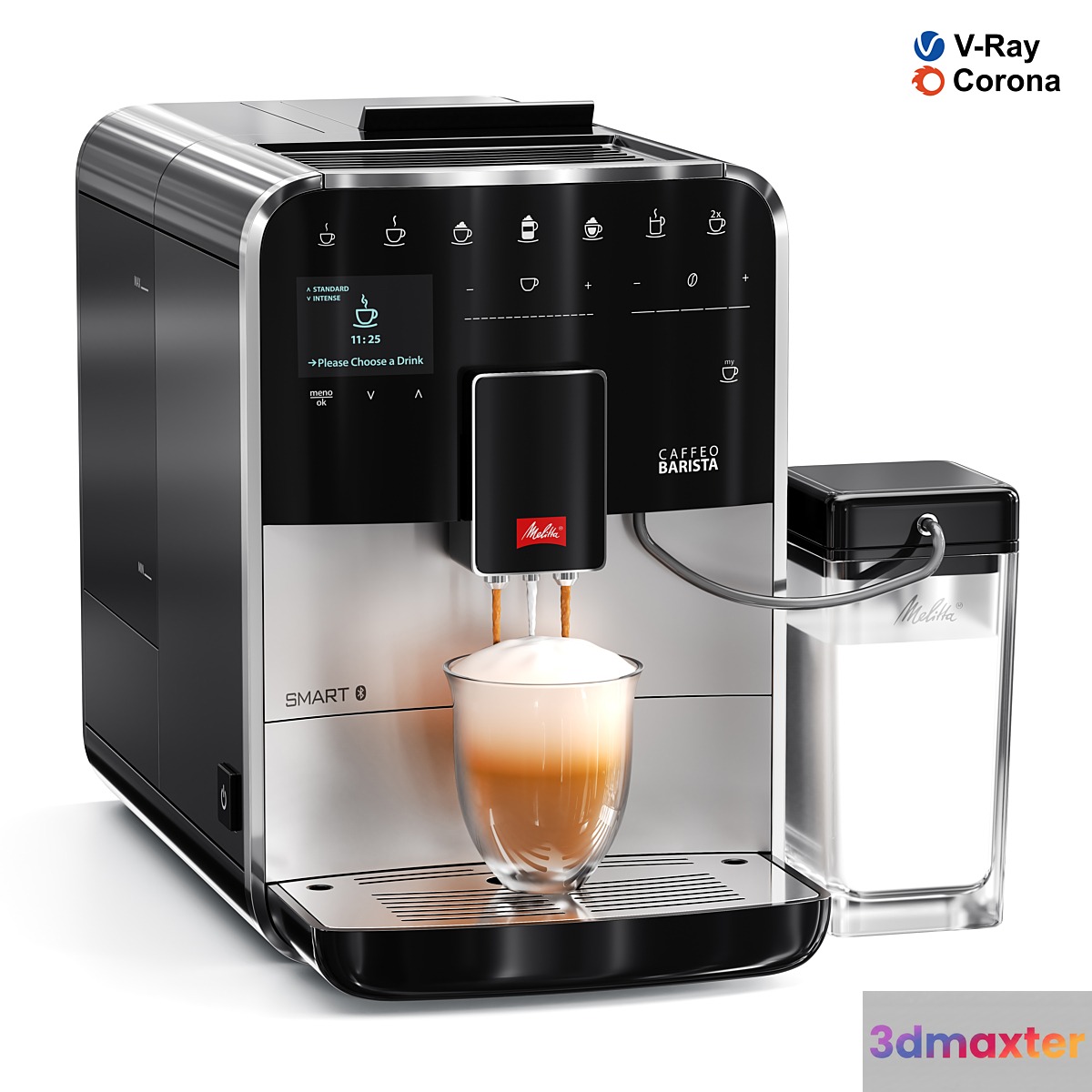 Smart Fully Automatic Coffee Machine 3D Max