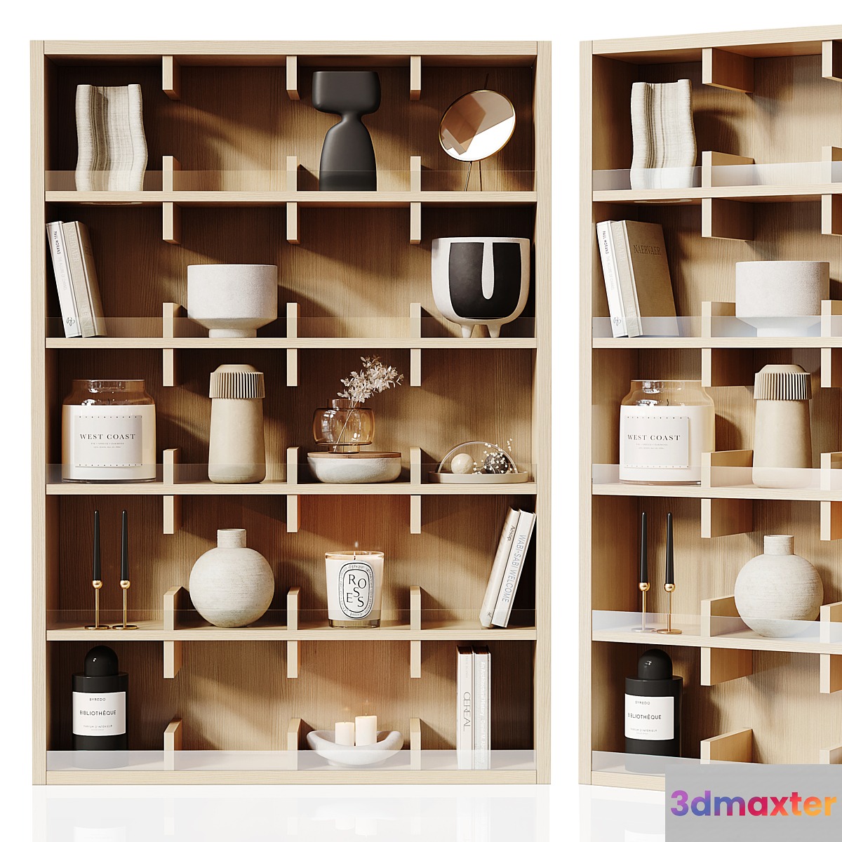 Shelf Oiled Oak 3D Max