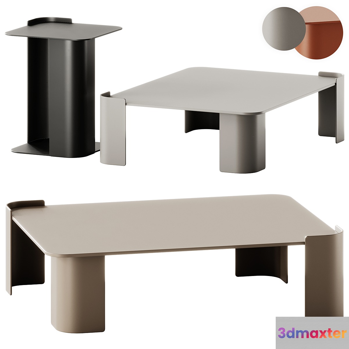 Monet Coffee Table by Santalucia Mobili 3D Max