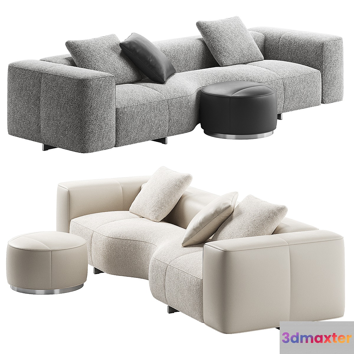 Yves Small Sofa 04 by Minotti 3D Max