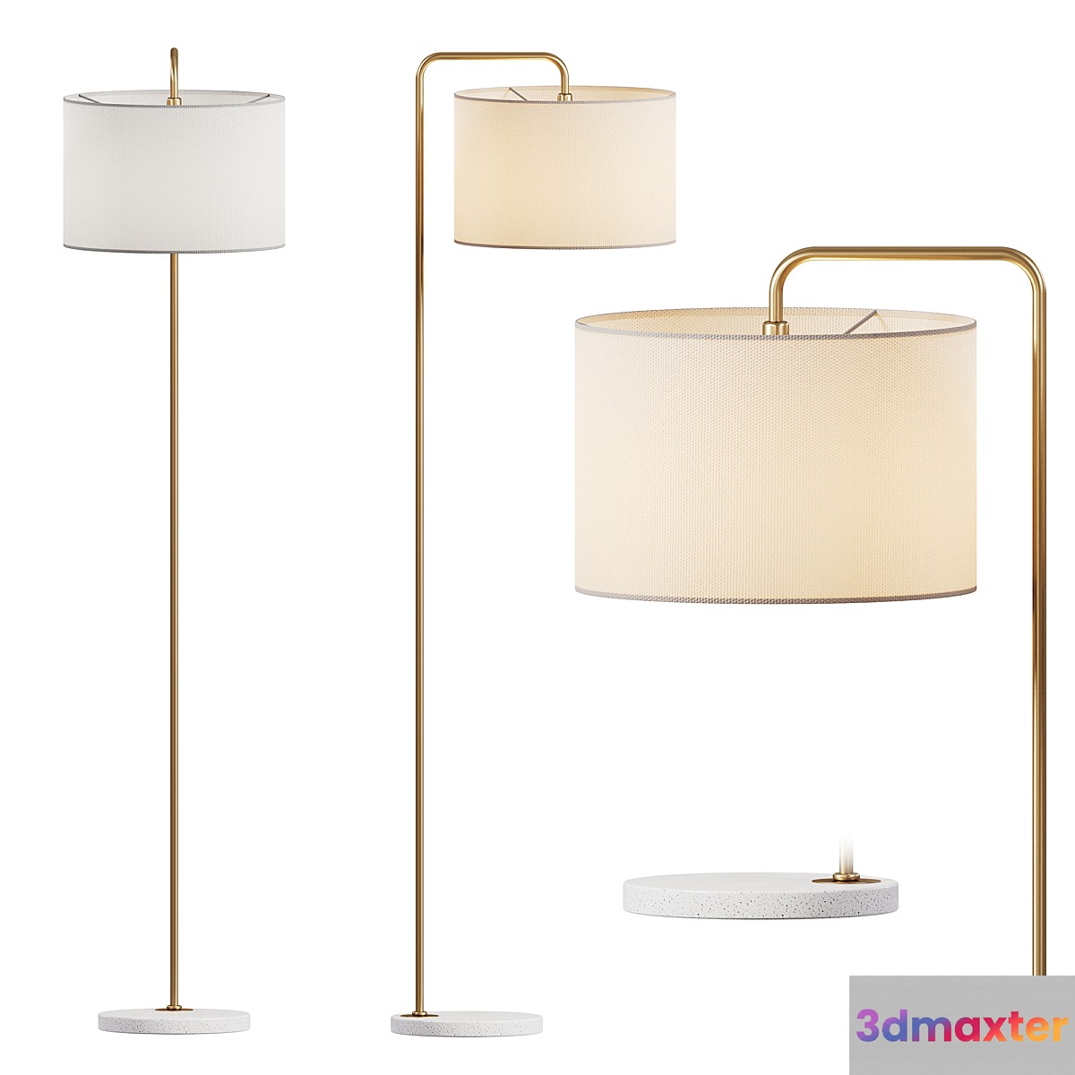 Rupert Floor Lamp Dantone Home 3D Max