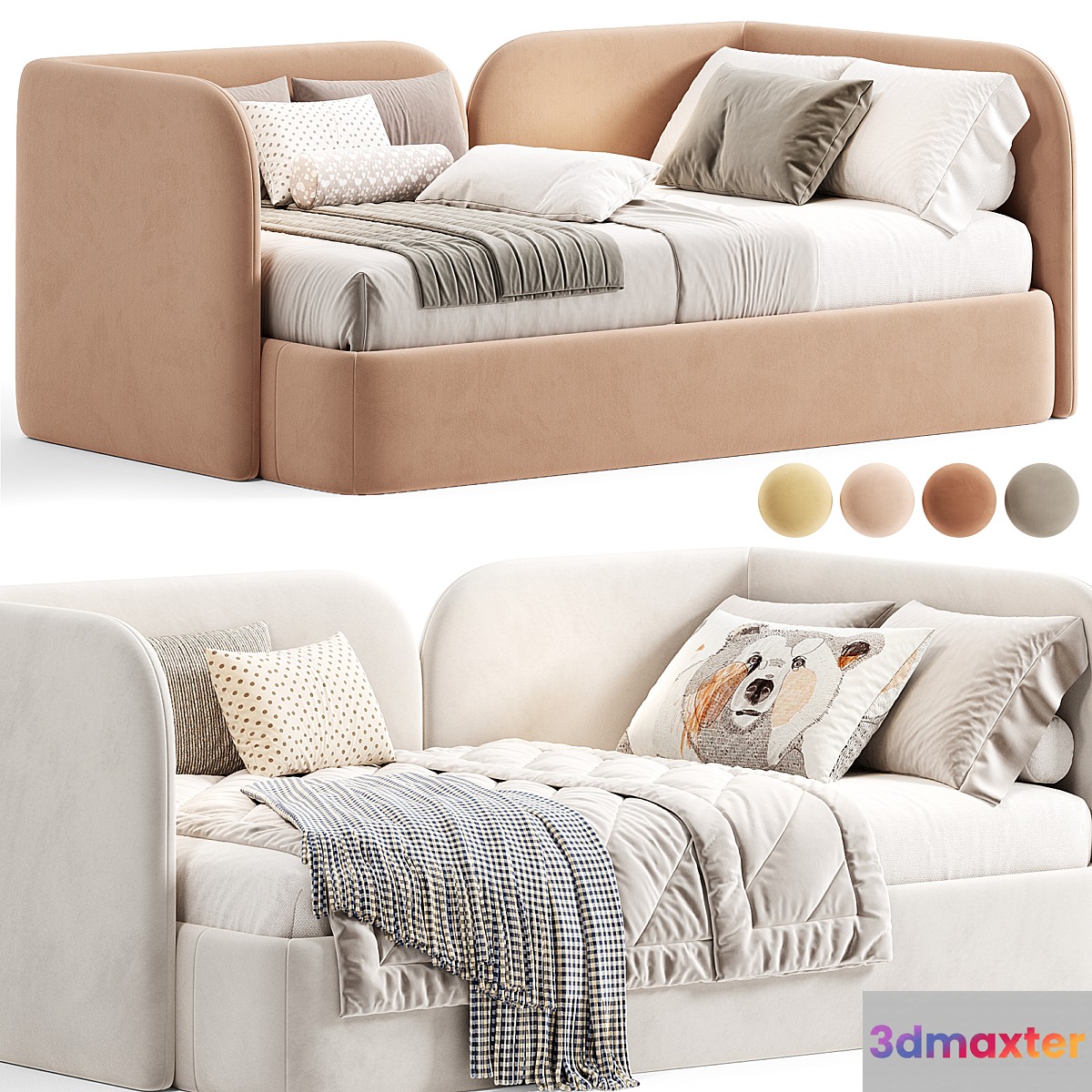 Amaliya Kids Bed by Divan 3D Max