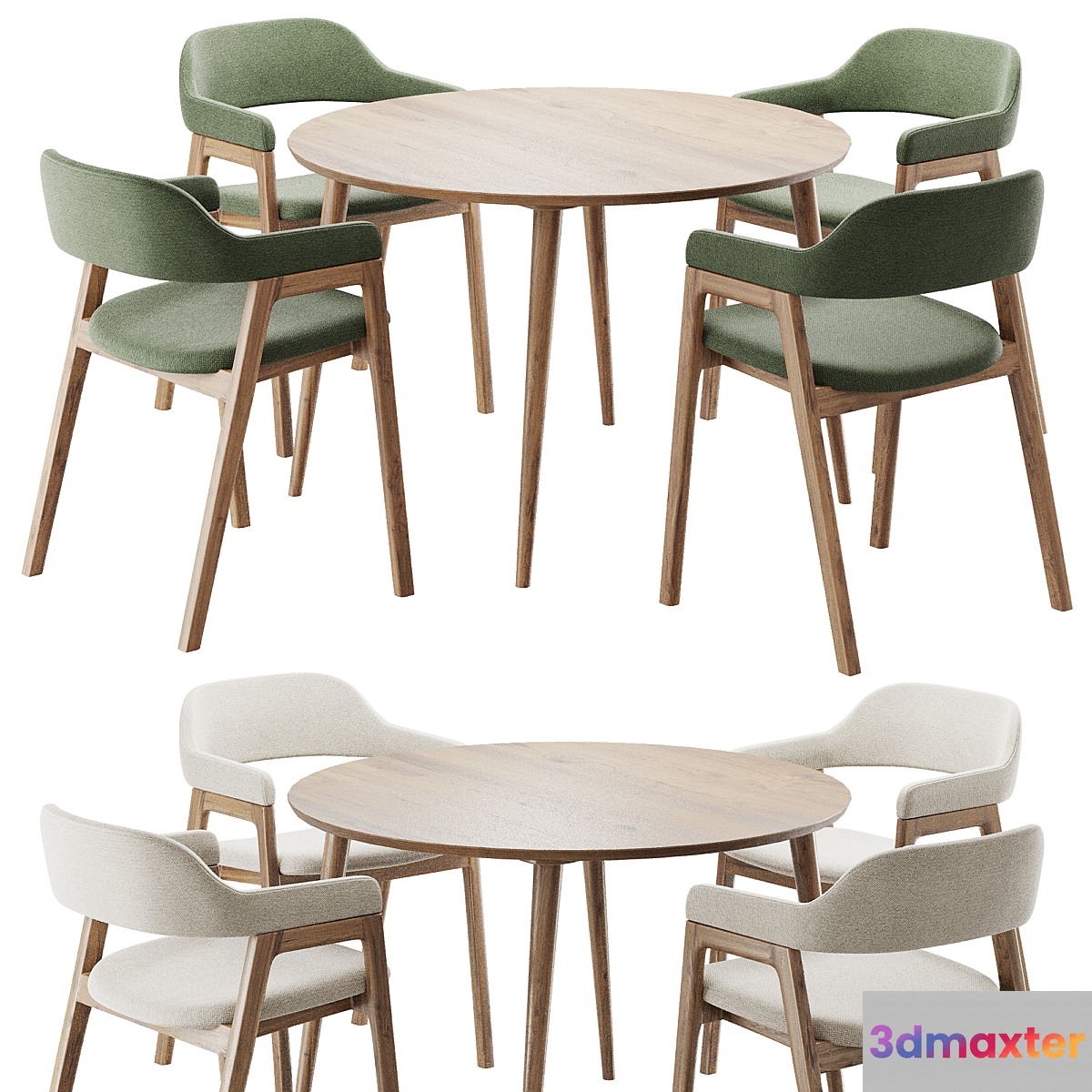 Dinning chair and table123 3D Max