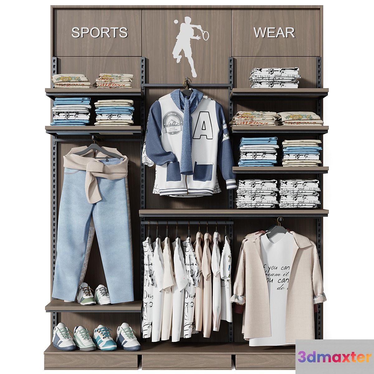 Clothestore hanger 30 3D Max