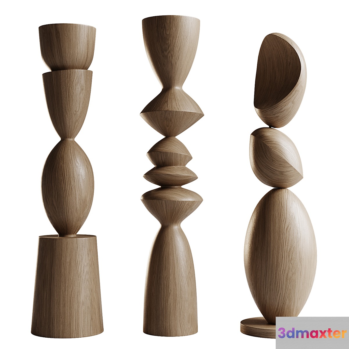 Totem set by Joel Escalona 3D Max