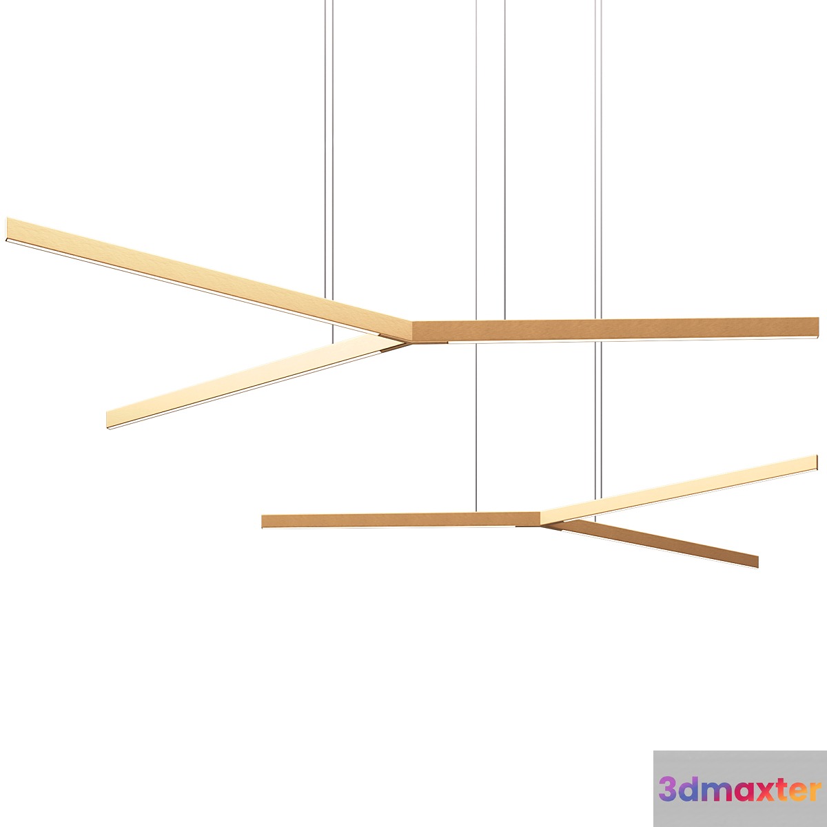 centersvet chandelier LAMETTA 3D Max