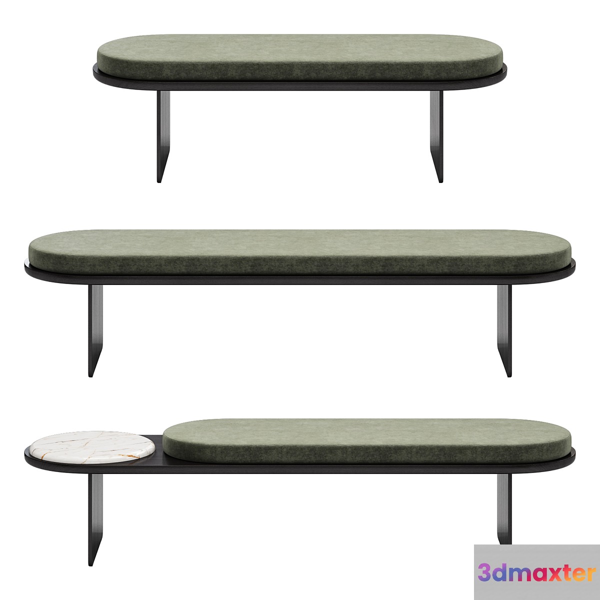 Gallotti & radice sensei bench 3D Max
