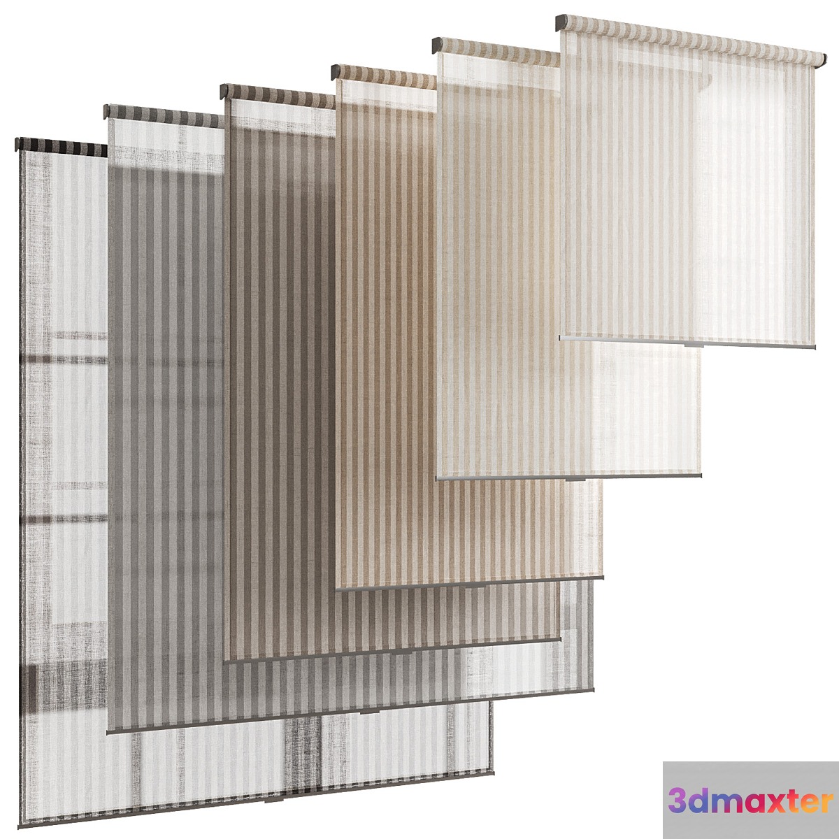 Roller blinds 28_ roller blinds 3D Max