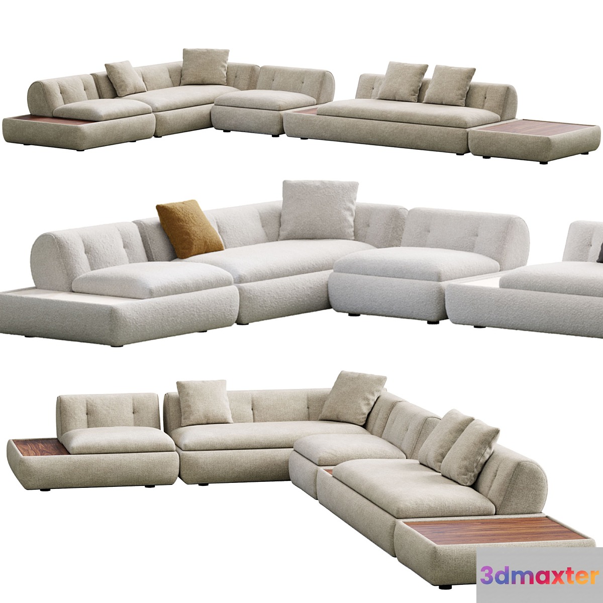 Supermoon Sofa By Minotti 3D Max