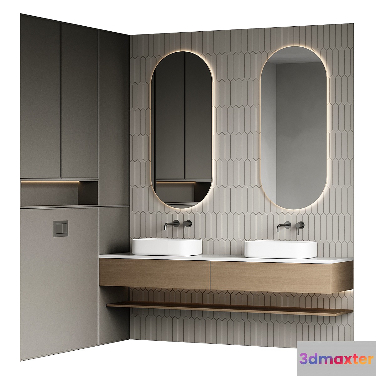Bathroom furniture 96 3D Max