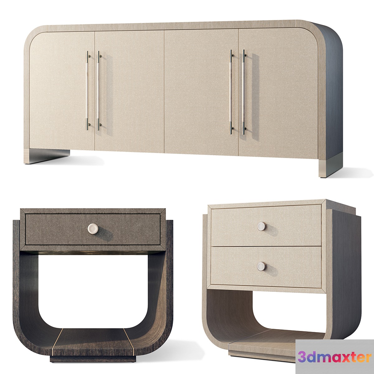 Chest of drawers bedside table Modern Mood Hooker 3D Max