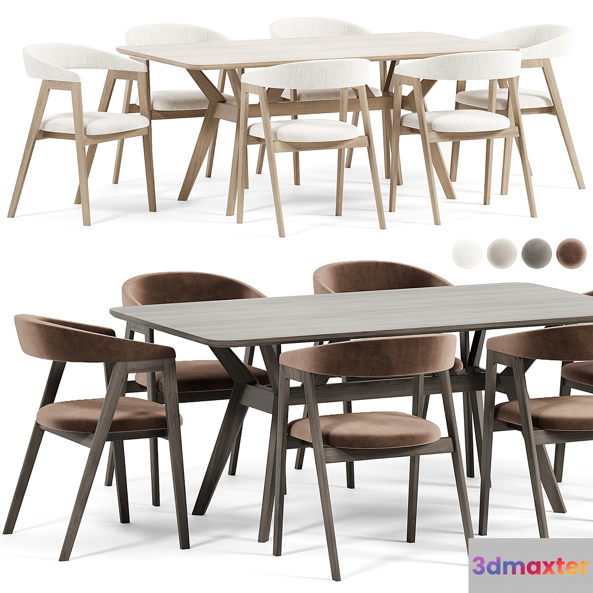 Trevor Chair Webstr Table By Divanru 3D Max