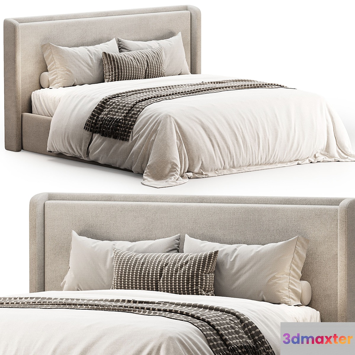 Porto Bed 3D Max