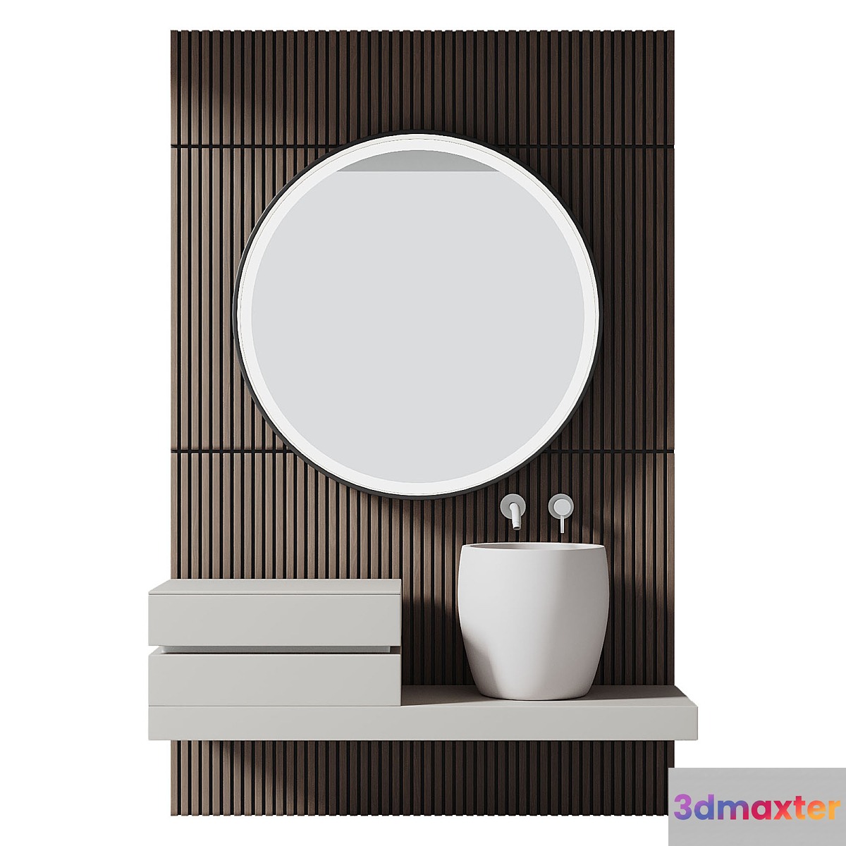 Bathroom furniture set 23 3D Max