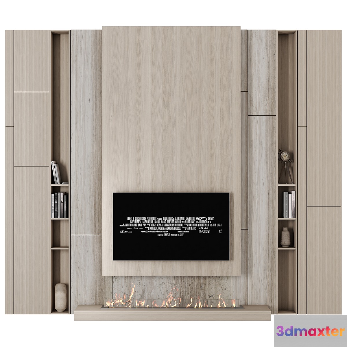 TV Wall set R11 3D Max