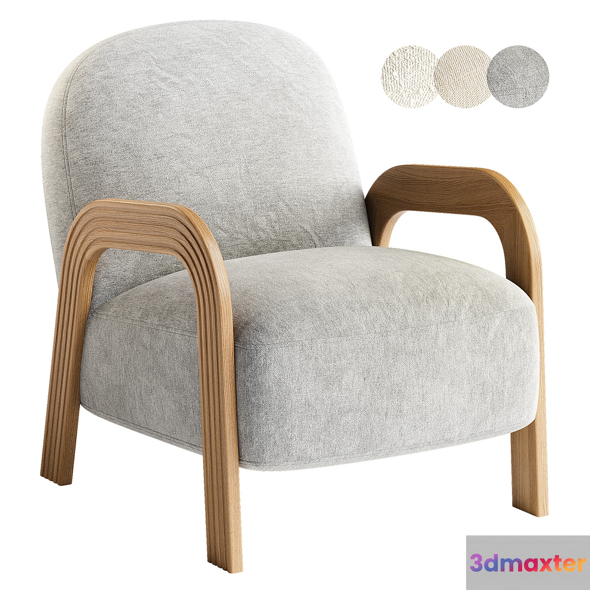 Bainbridge Upholstered Armchair 3D Max