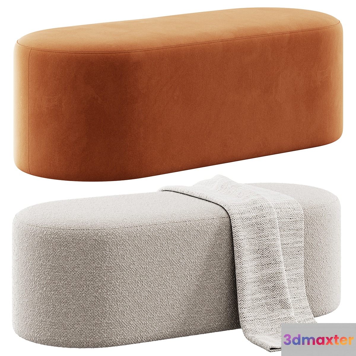 Pouf Zyl By Bolia 120 cm 3D Max