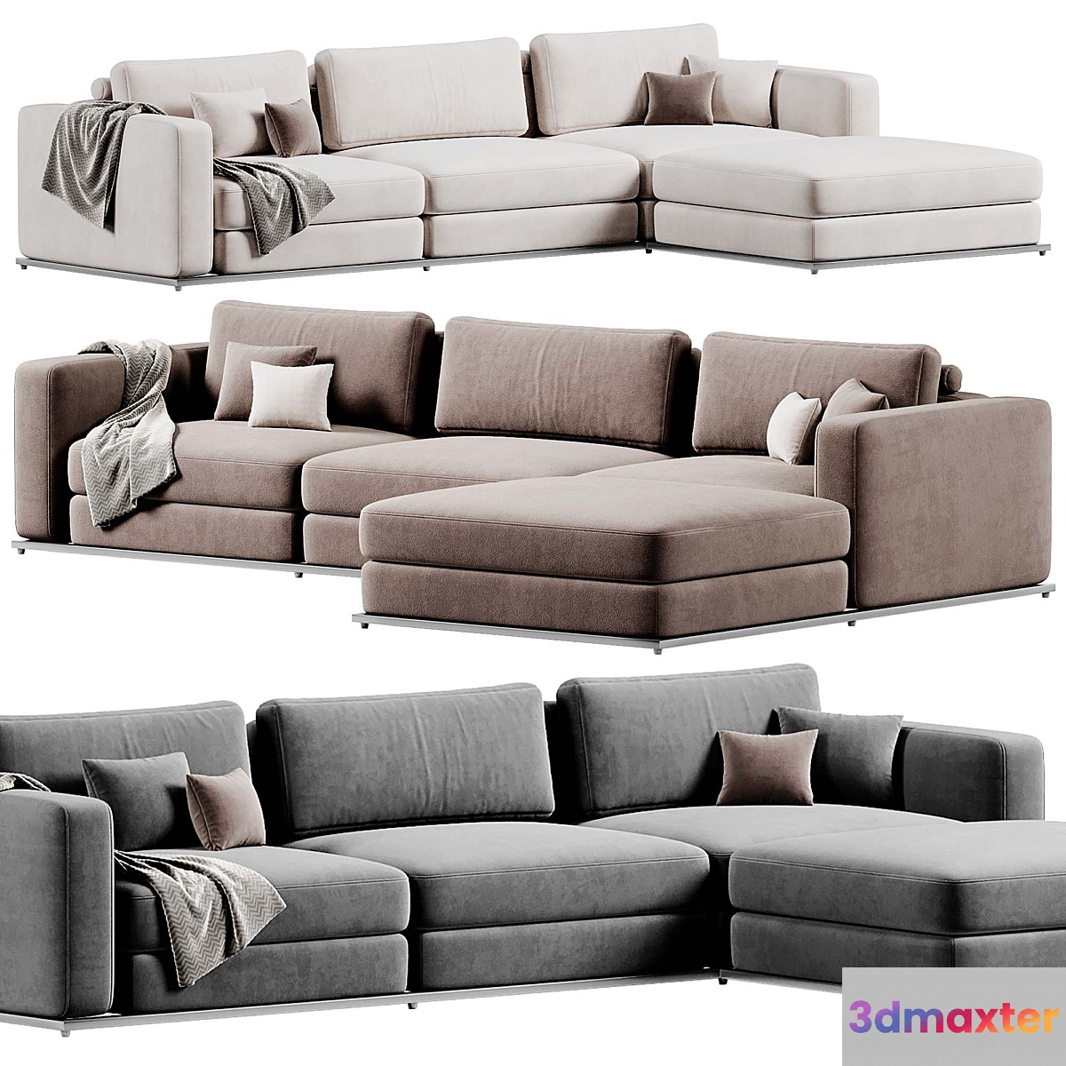 Milo Modular Sectional Sofa By RoveConcepts | Sofa 3D Max