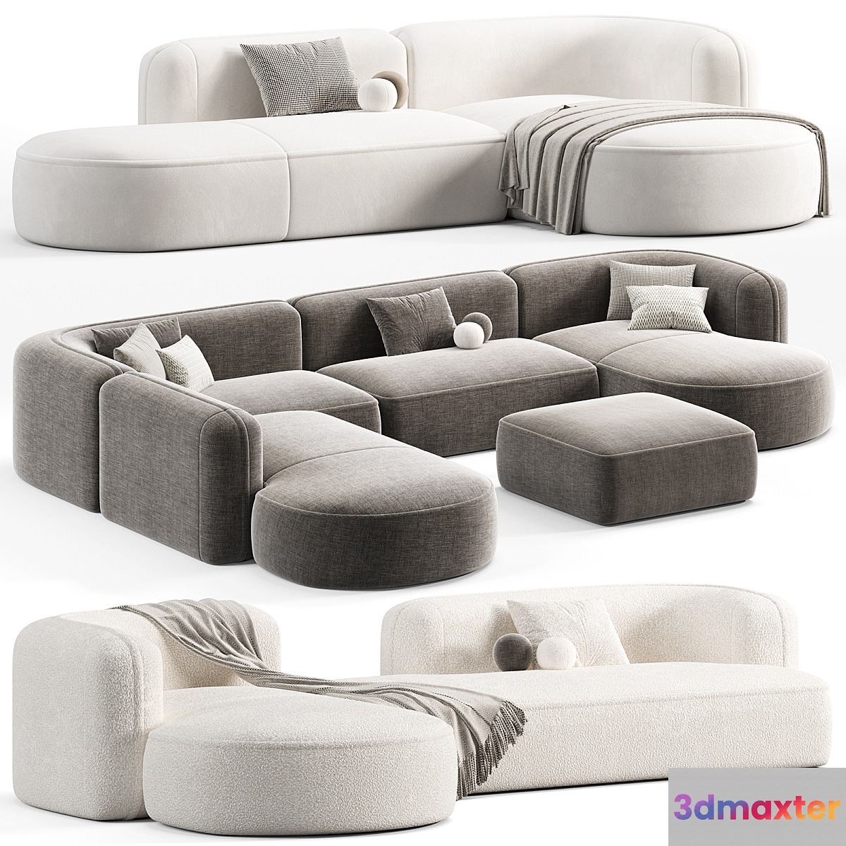 Luzaro Royalty 2.0 Sectional Sofa 3D Max