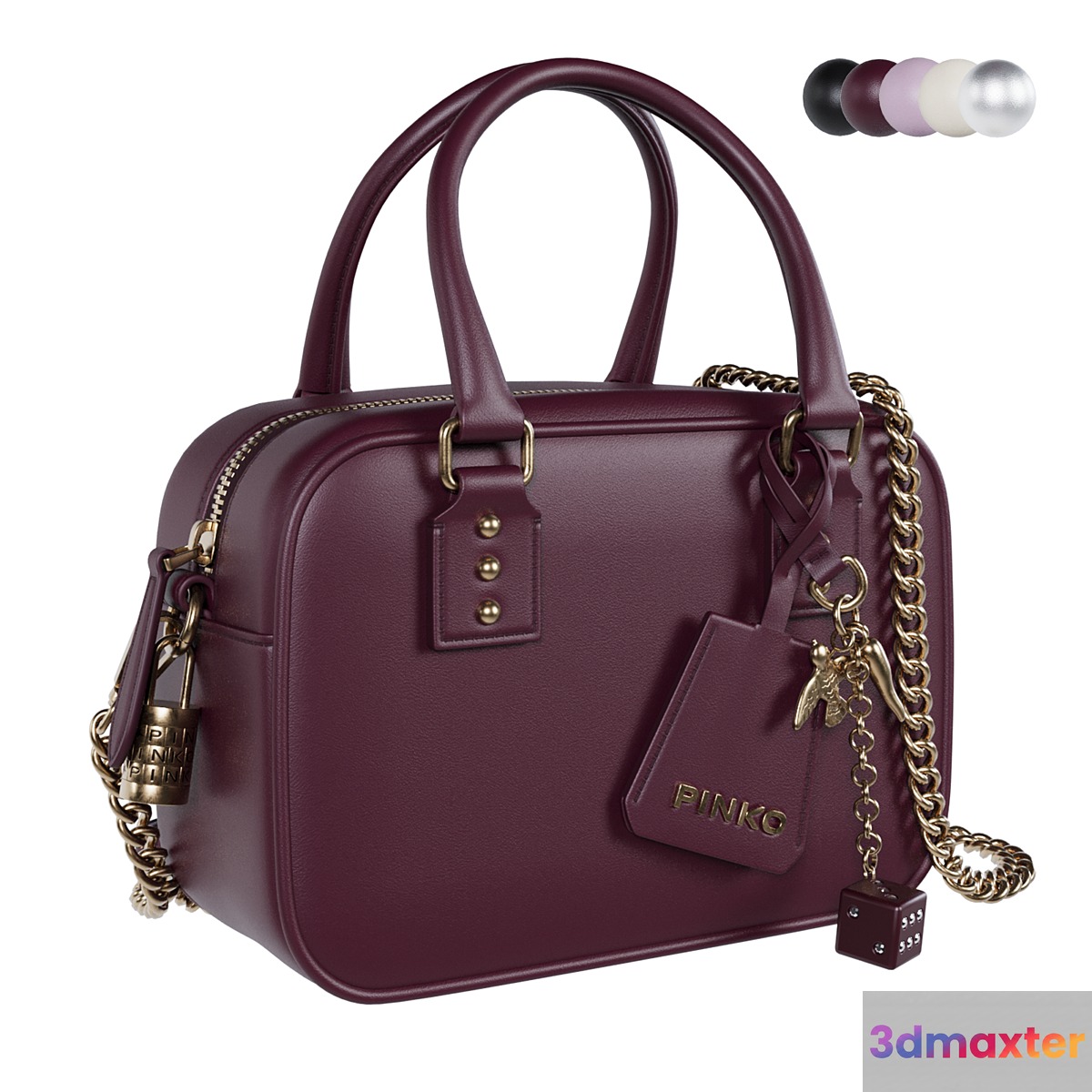 PINKO mini Bowling tote bag 3D Max