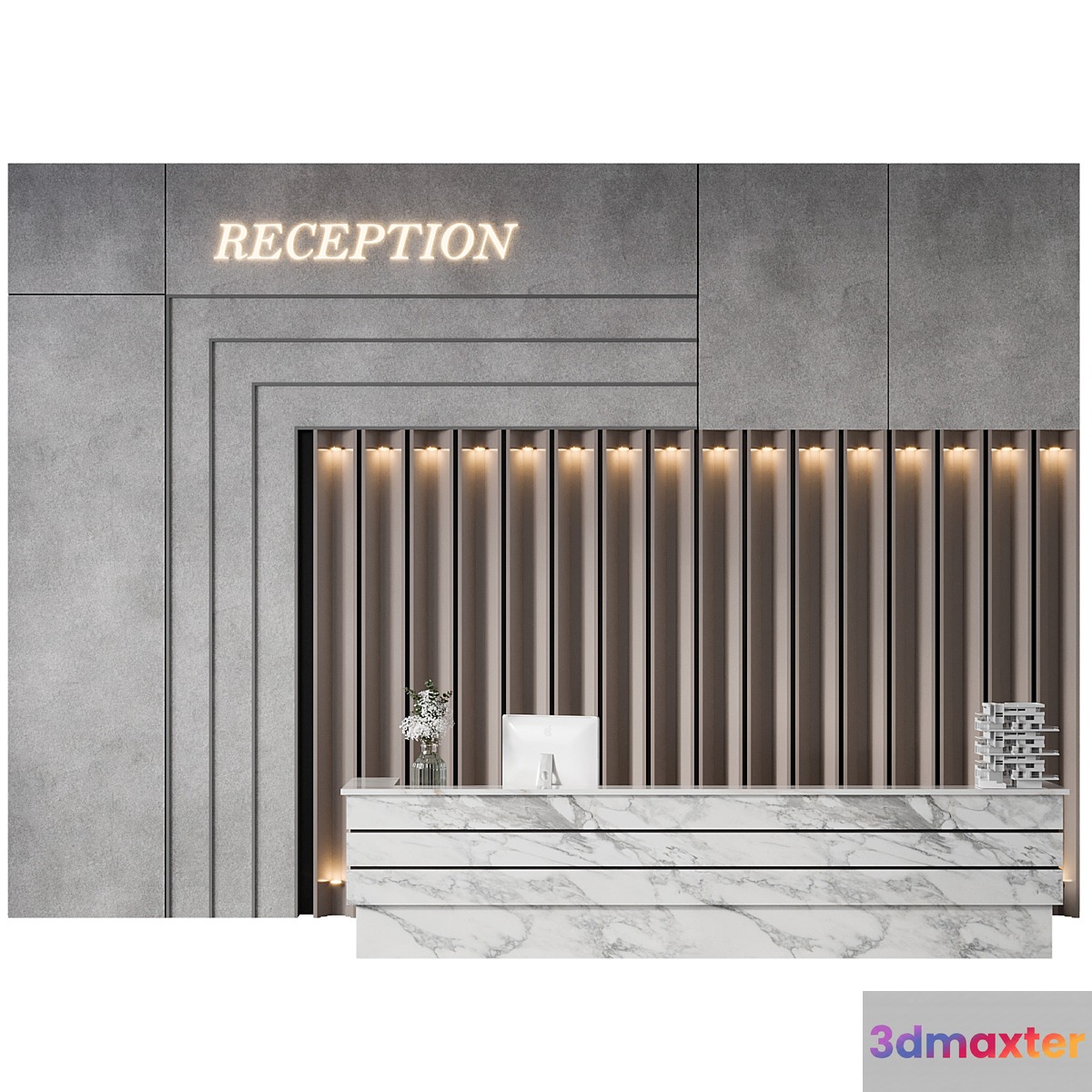 RECEPTION DESK NO28 3D Max