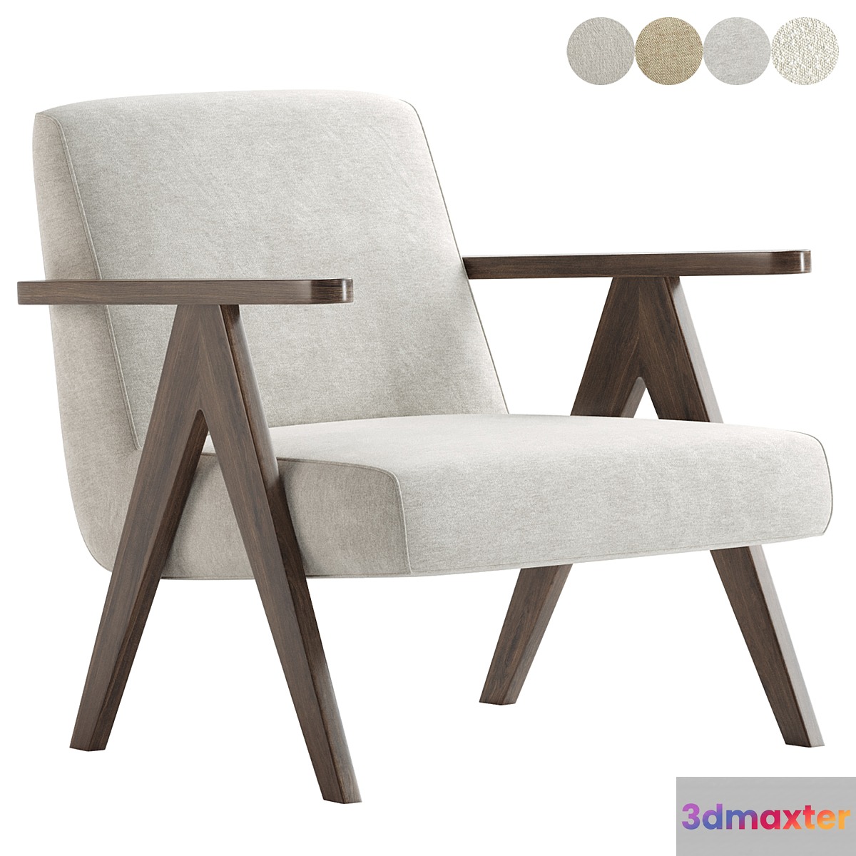 Draper Armchair 3D Max