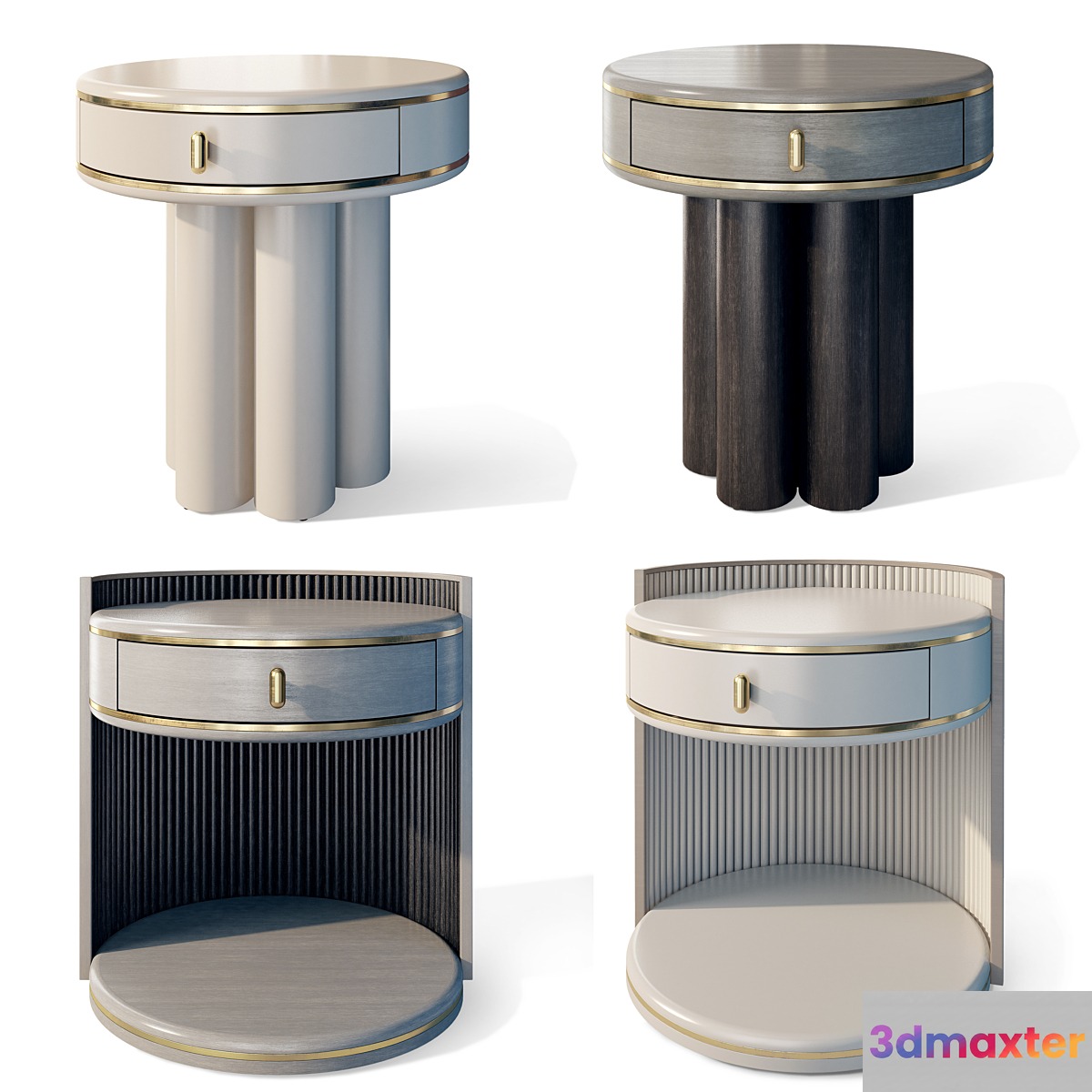 Round bedside table Ethereal Lumina Casa Magna 3D Max