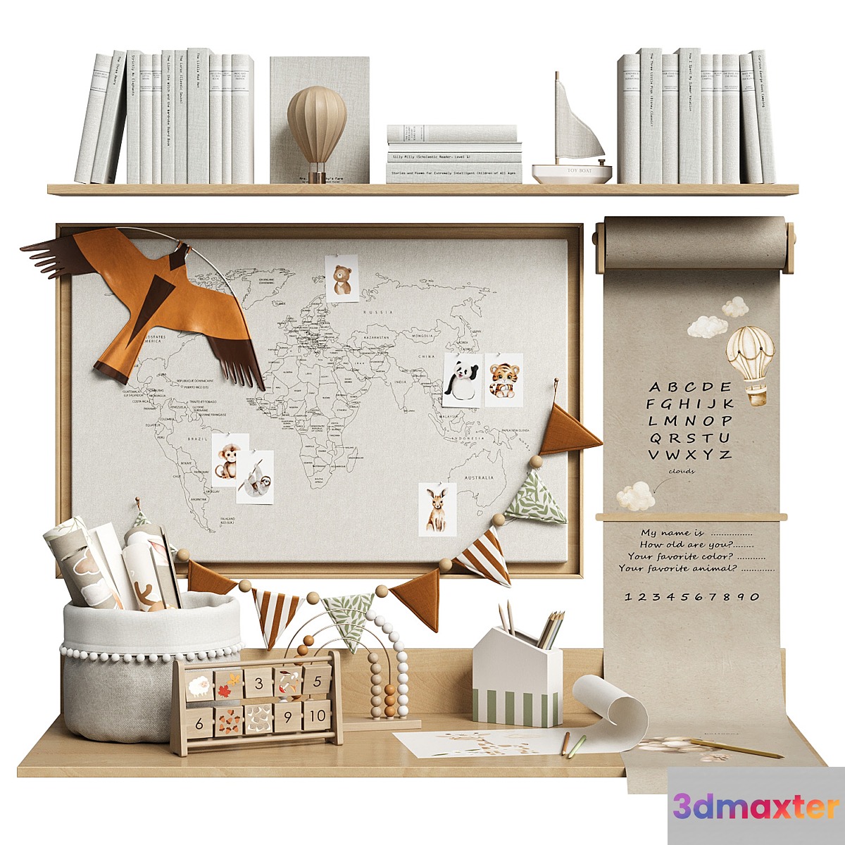 Decor for a children room | Journey 3D Max