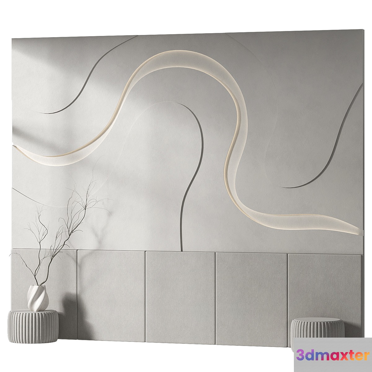 decorative wall 01 3D Max