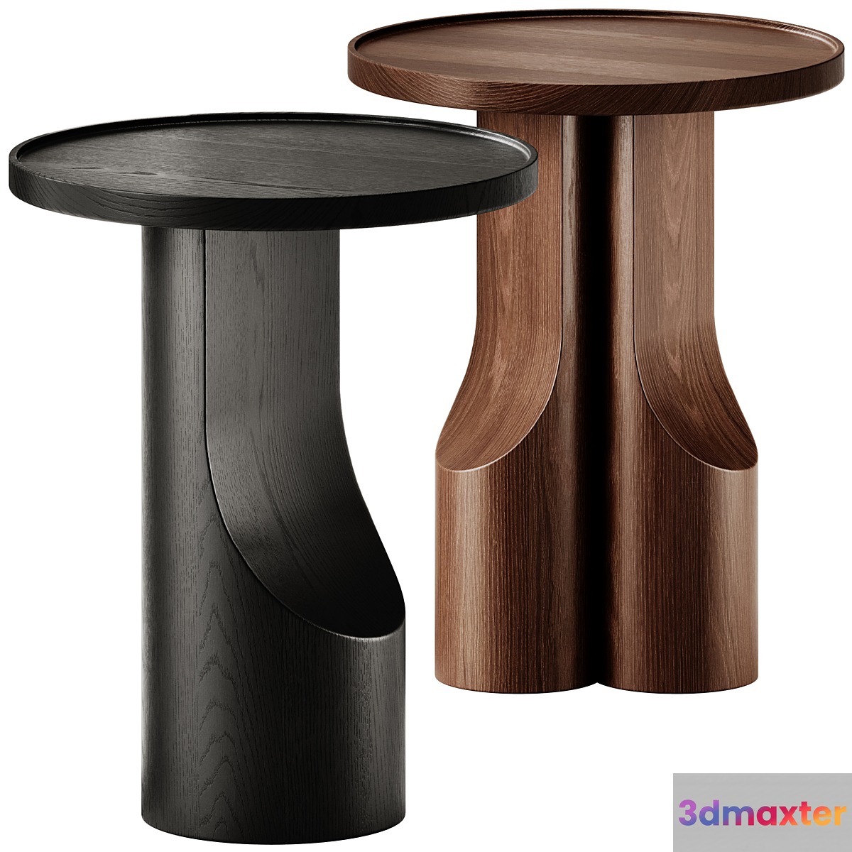 AM PM Stigido Round Side Tables set 3 3D Max