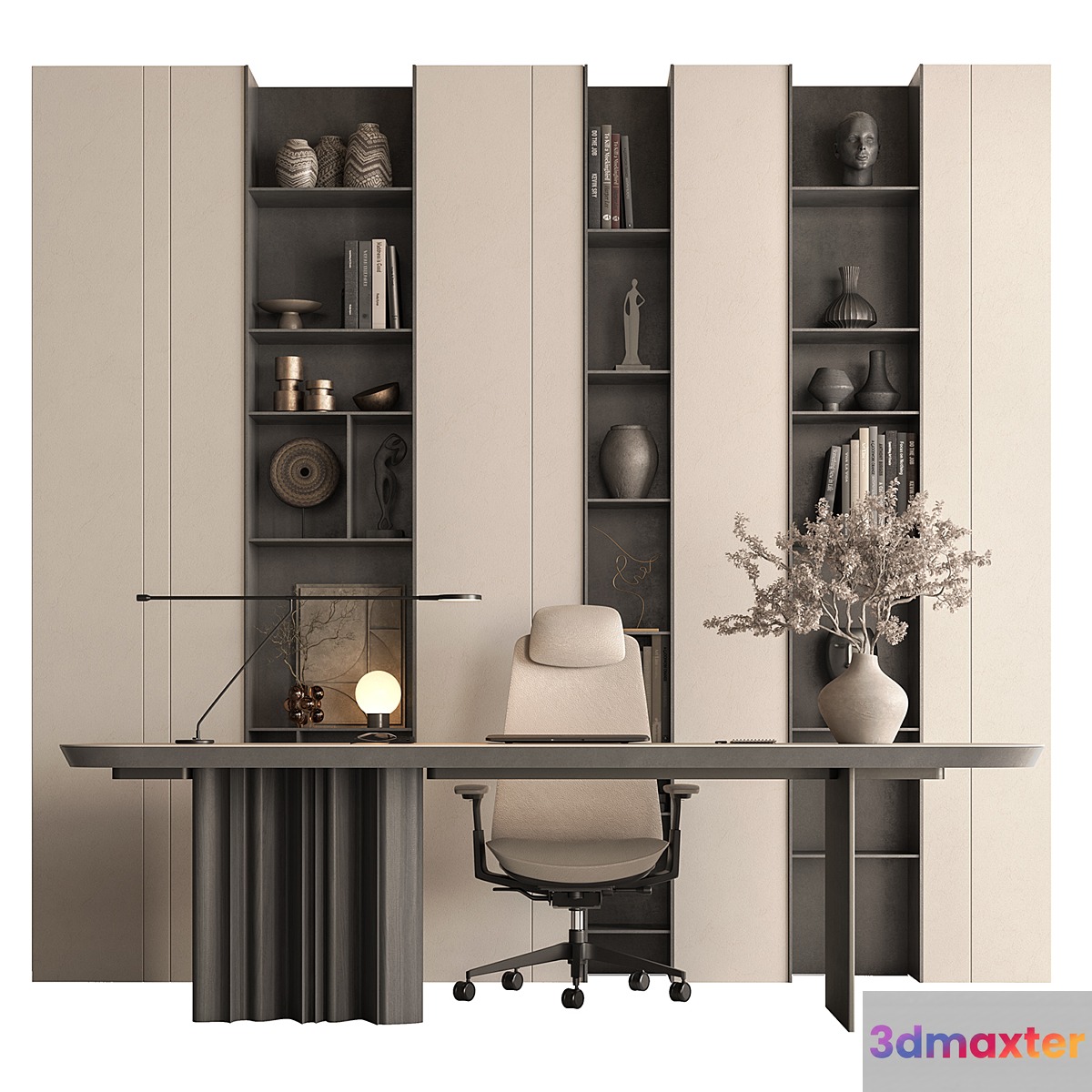Boss Desk - Office Furniture 658 3D Max