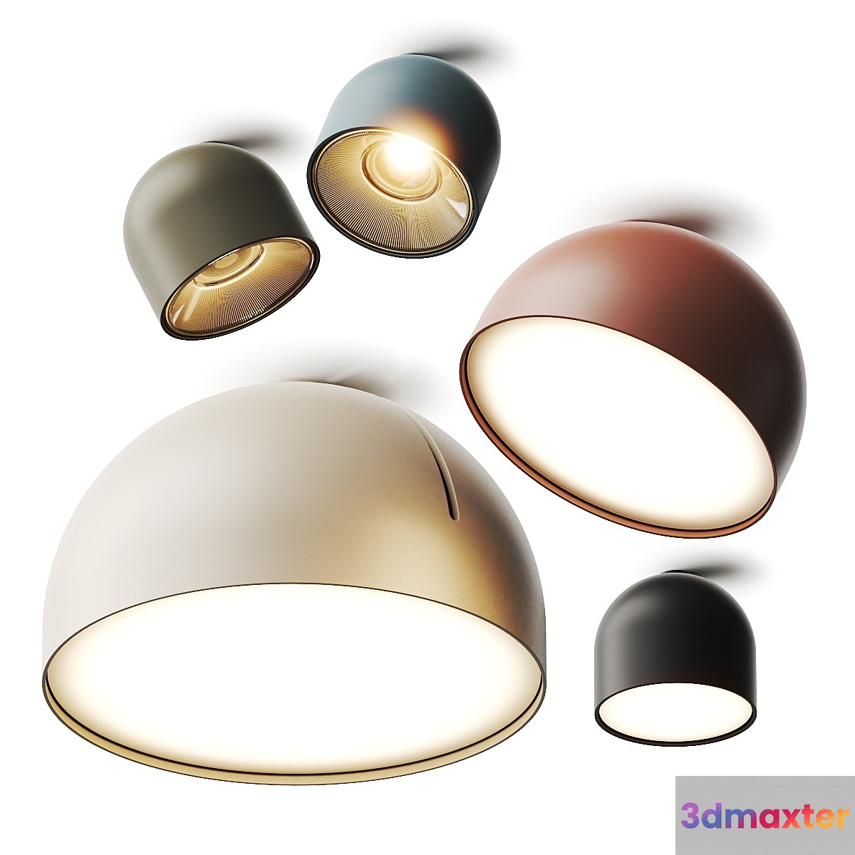 Vibia Plusminus Solo Ceiling Lamps 3D Max