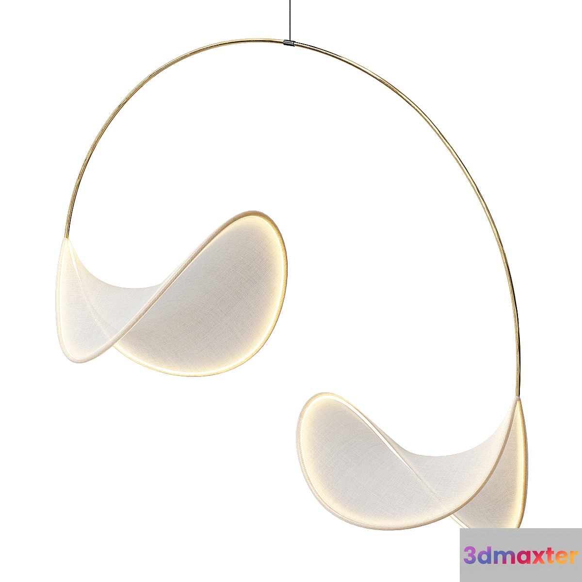 llll-02 fabric pendant light 3D Max