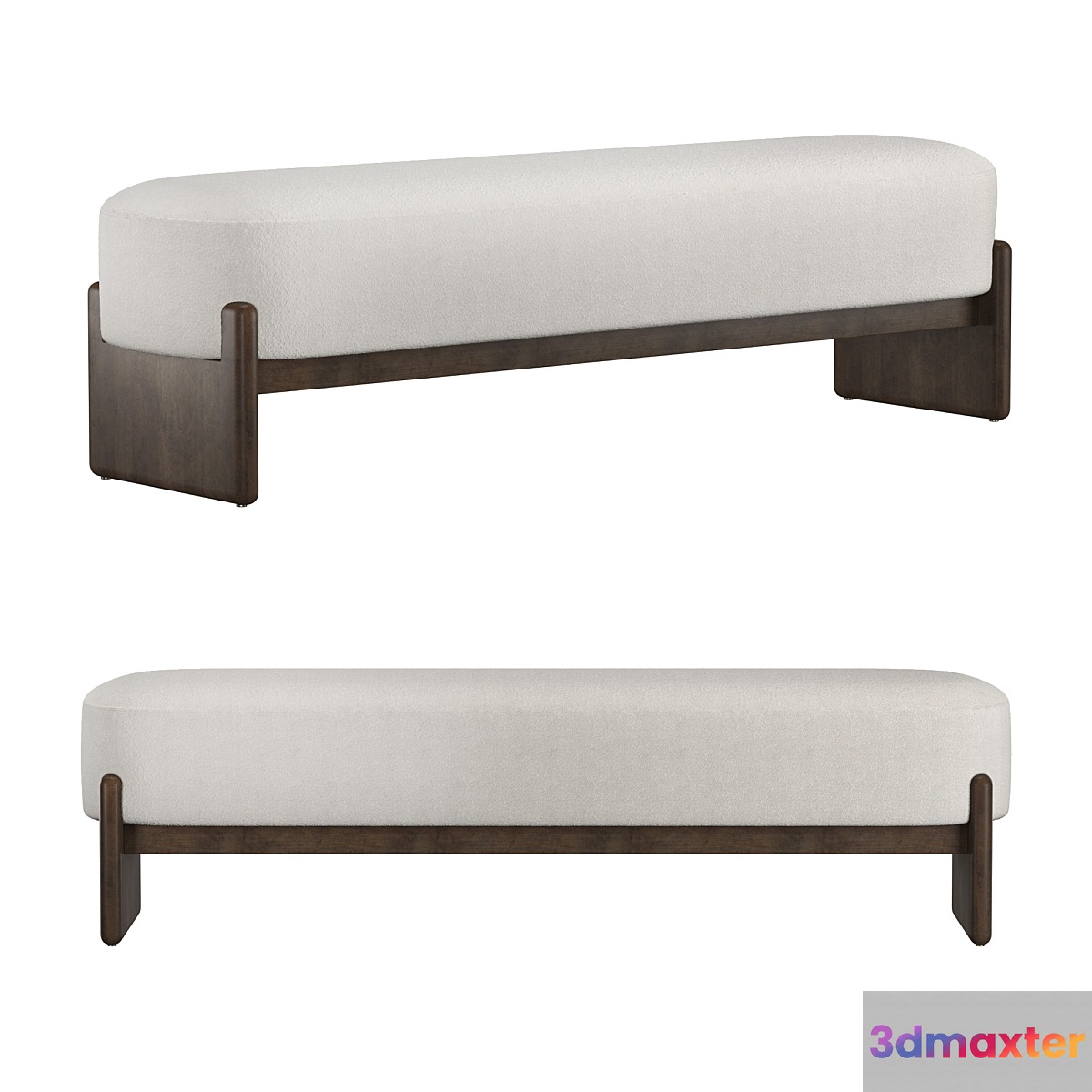 Kirby Accent Bench 3D Max