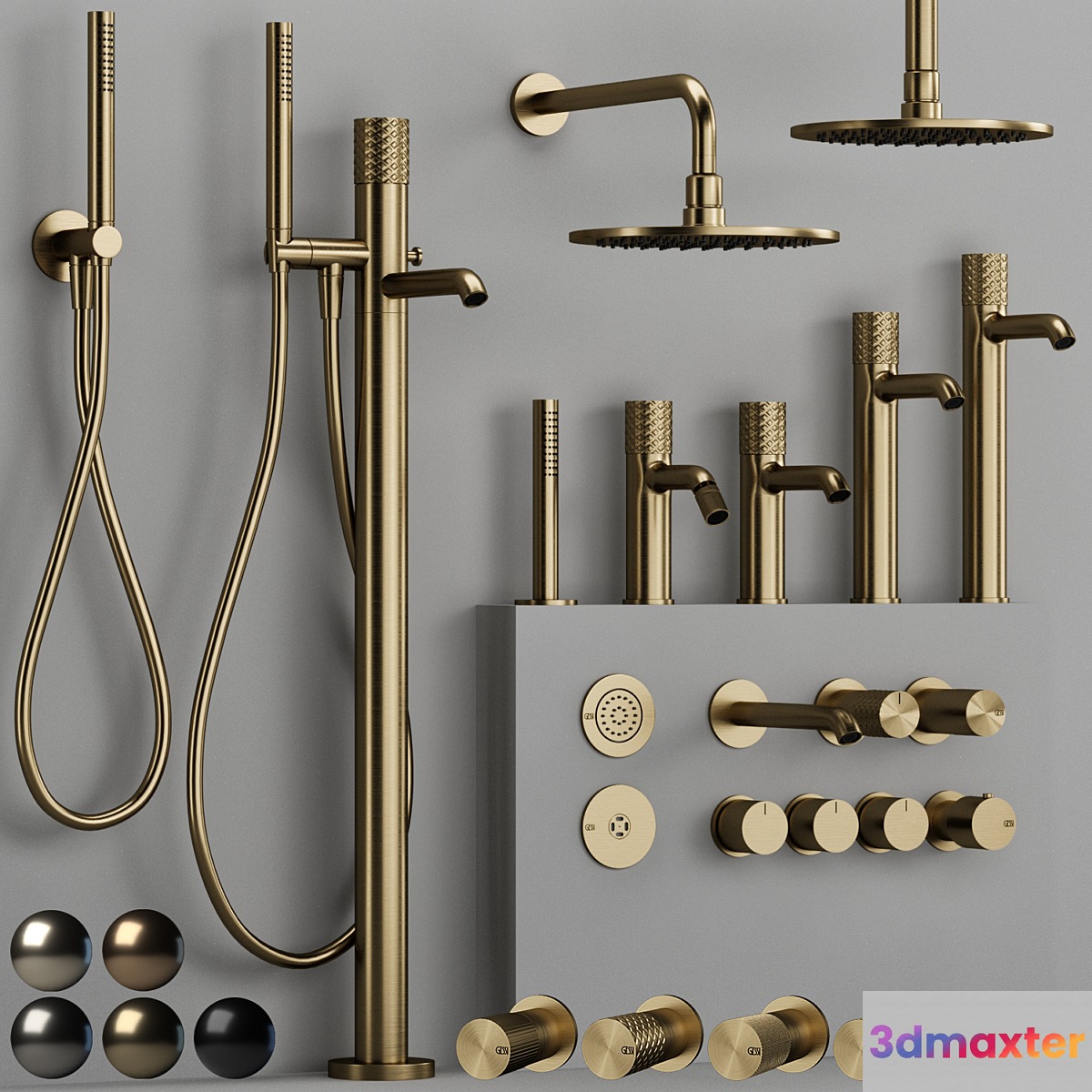 GESSI HABITO bathroom faucet collection 1 3D Max