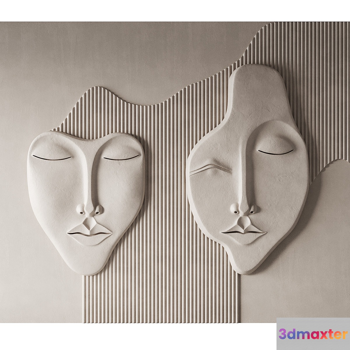 Wall 3D panel Faces v5 Mad objects 3D Max