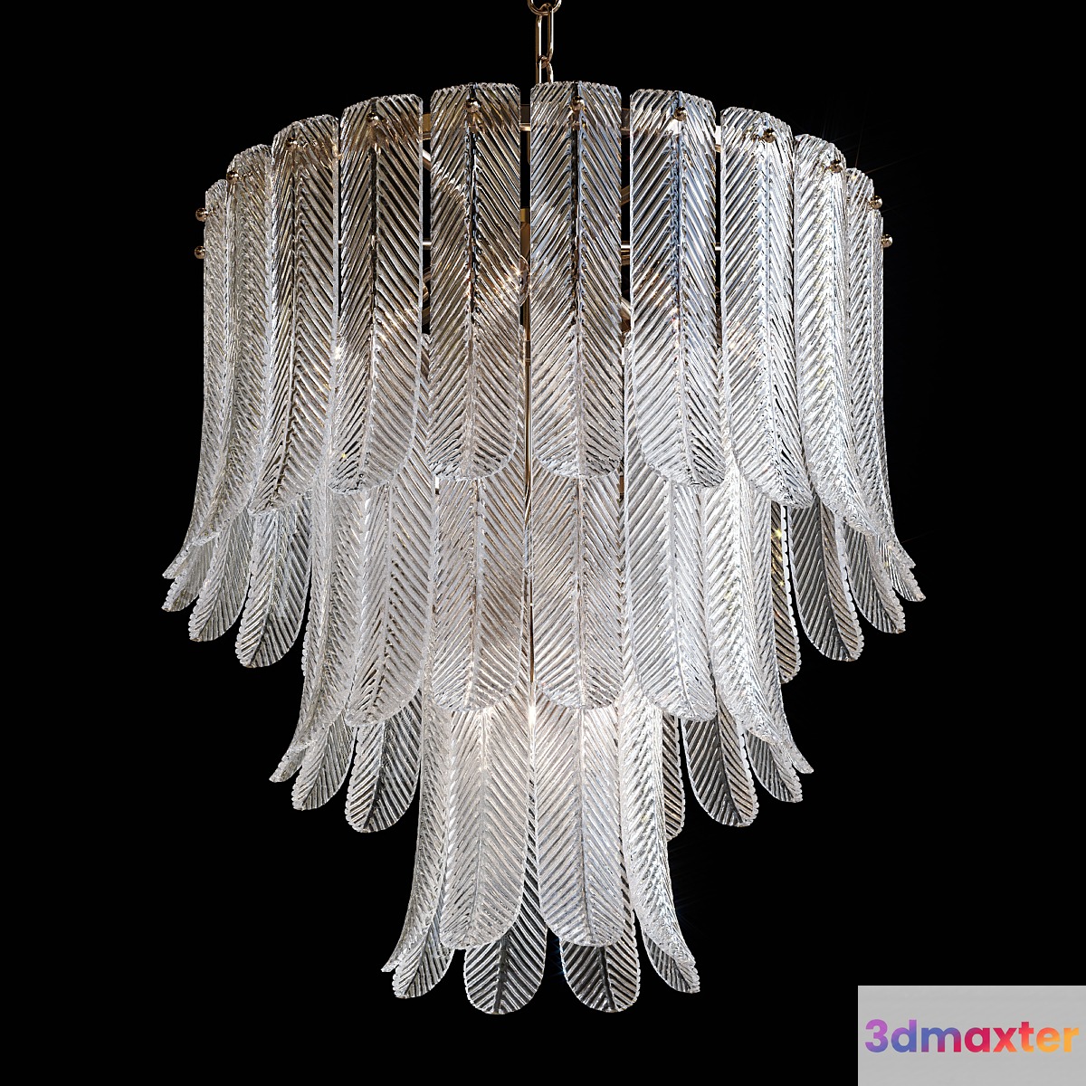 Hanging chandelier E27 MD.2037-8-P FGD 3D Max
