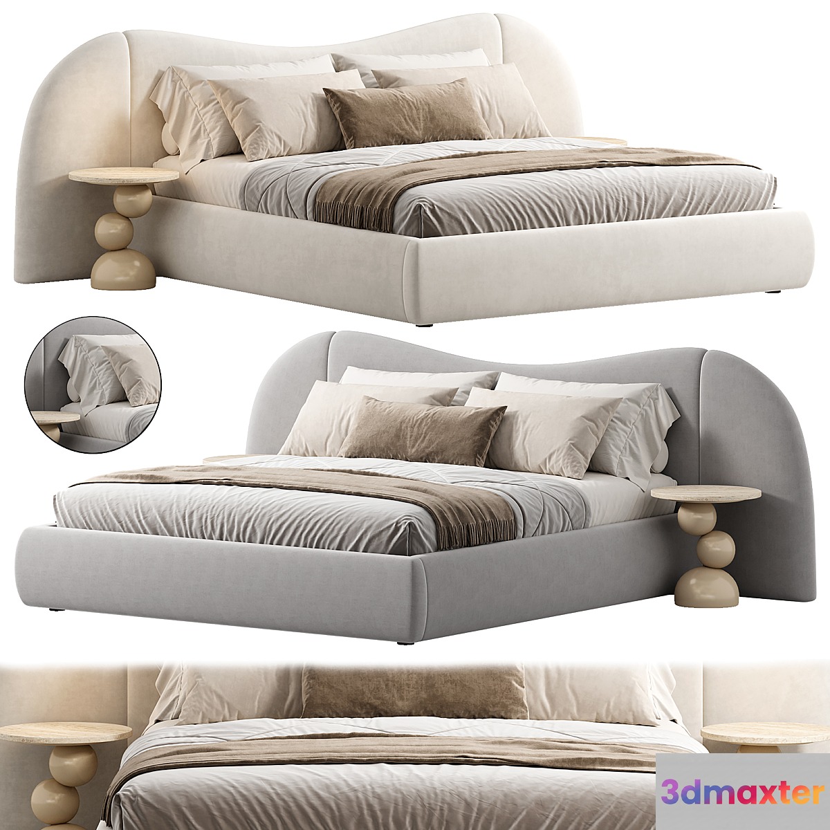 The Savannah Extended Bed 3D Max