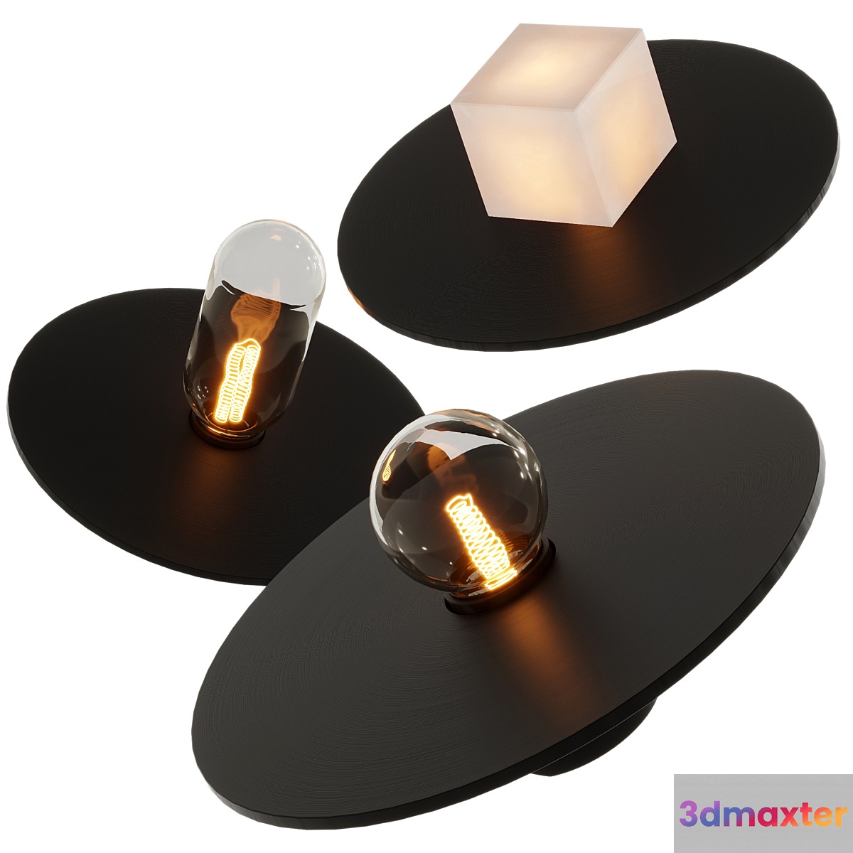 oran object table lamp 3D Max