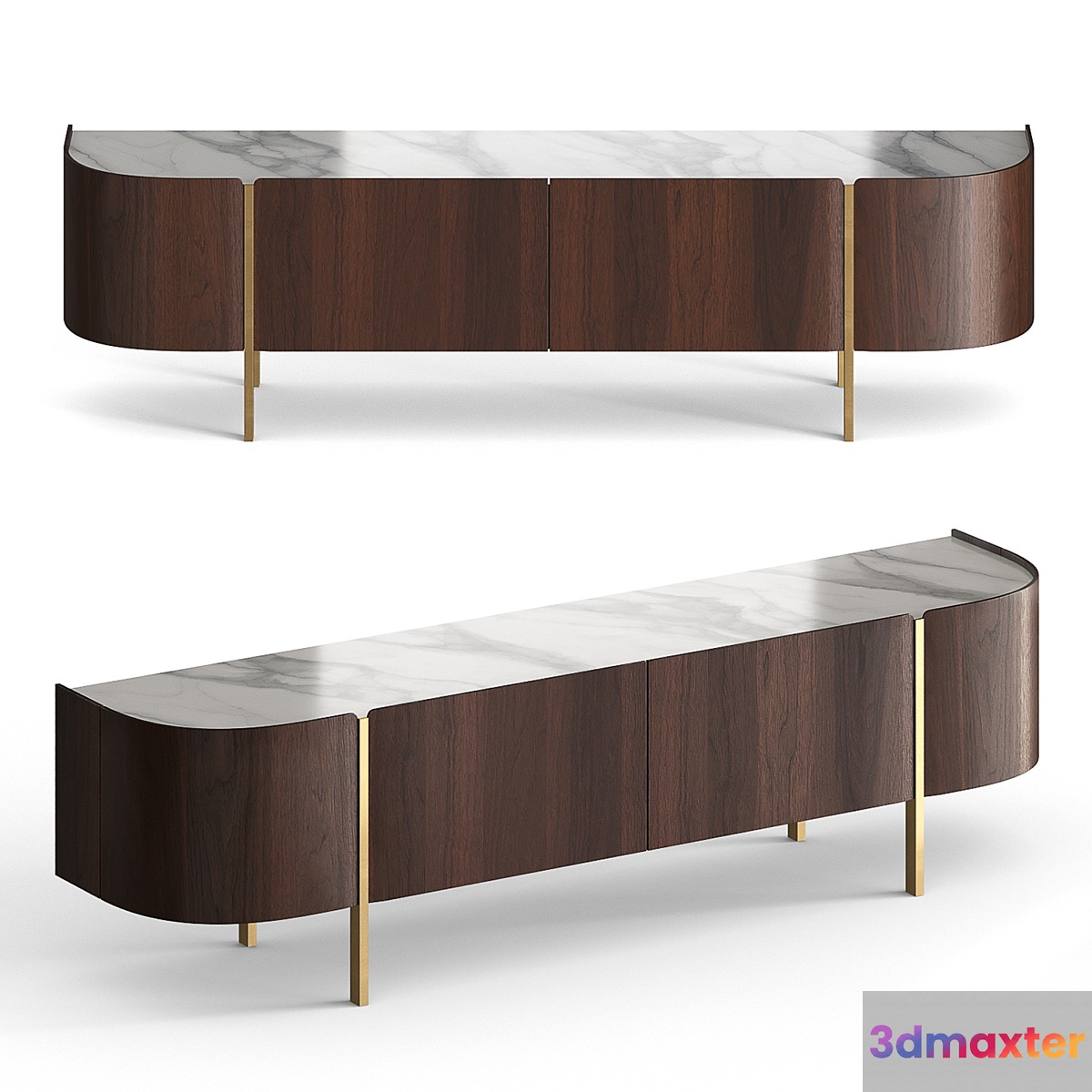 TV stand Atlantis Wood.Root 3D Max