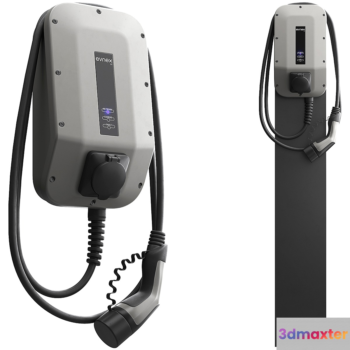 Evnex X Series Smart Universal EV Charger 3D Max