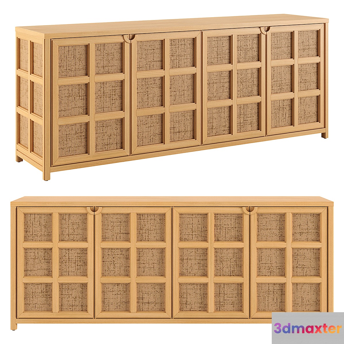 Campagna Storage Media Console 3D Max